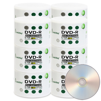 Smart Buy DVD-R 16X 4.7 GB - Silver Inkjet Hub Printable 600 PCS
