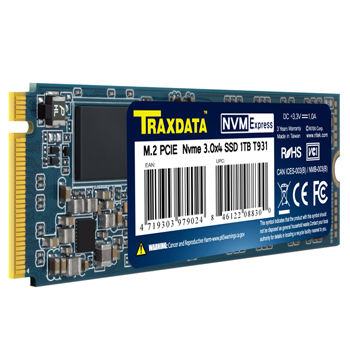 Traxdata 1TB NVMe M.2 PCIe Gen3x4 2280 SSD Internal Solid State Drive 3D NAND